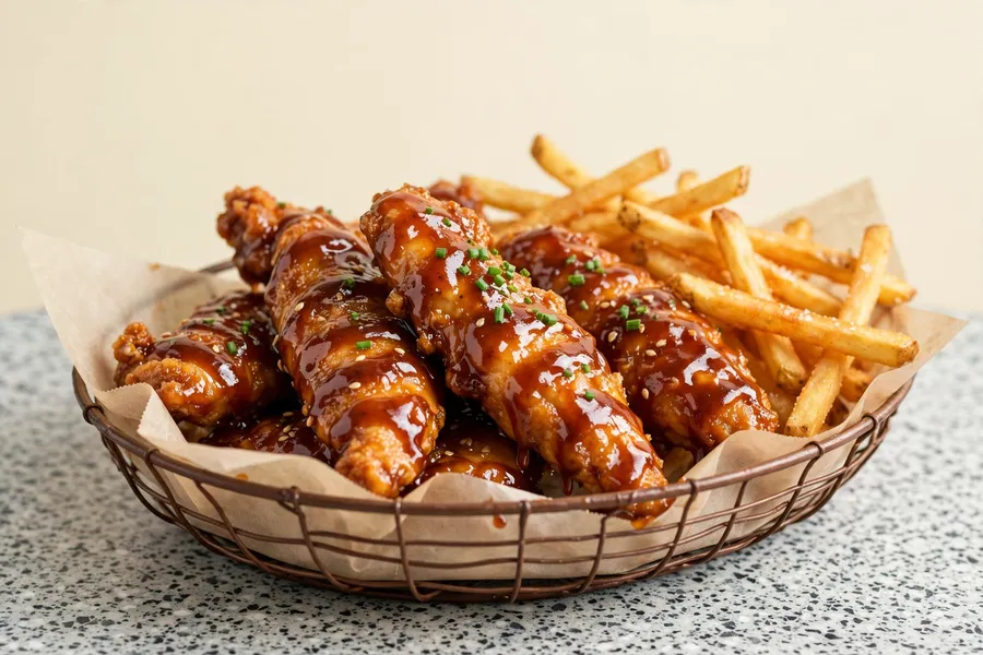 Honey BBQ sauced, 4-piece