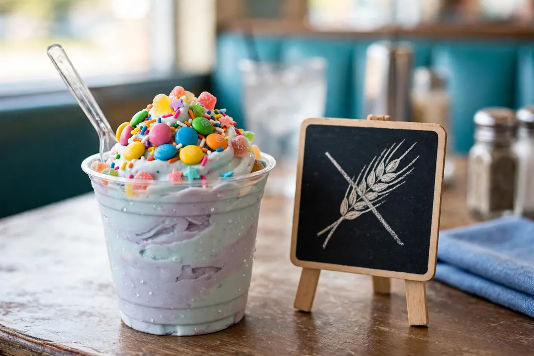 Candy topped Blizzard, gluten free by ingredient