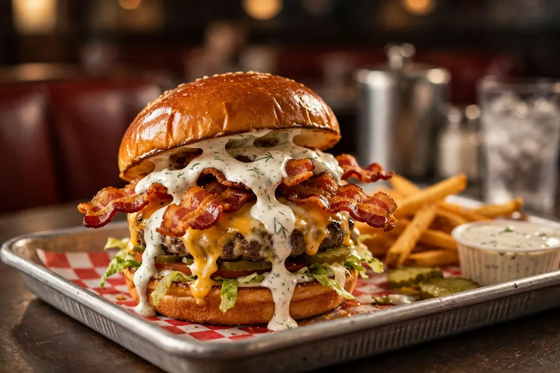 Backyard Bacon Ranch Stackburger